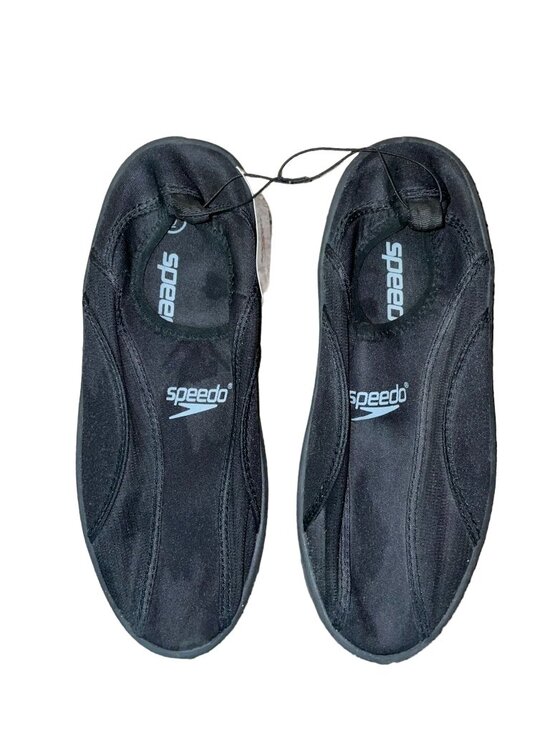 Speedo Other - Speedo Surfwalker Water Shoes Mens Size 6 Black Slip On Beach Swim 7499192 NWT